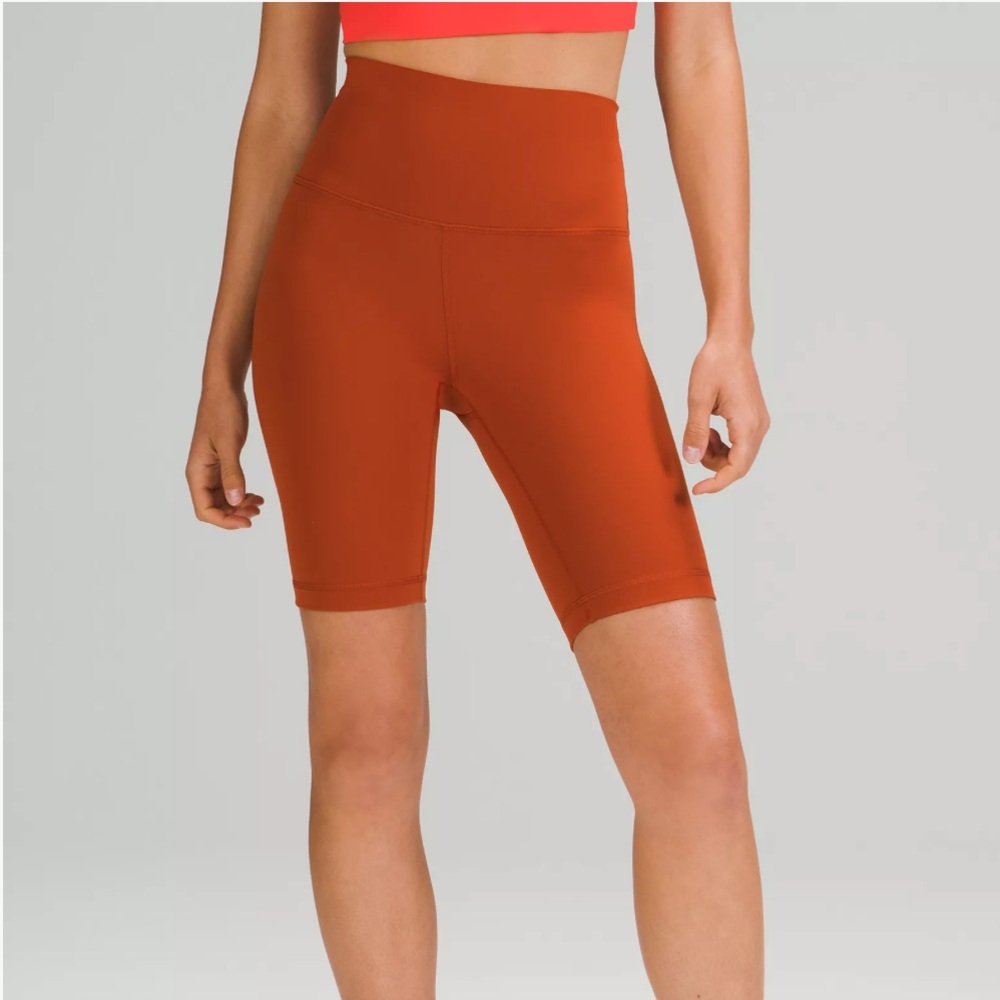Lululemon Wunder Train High Rise Biker Shorts